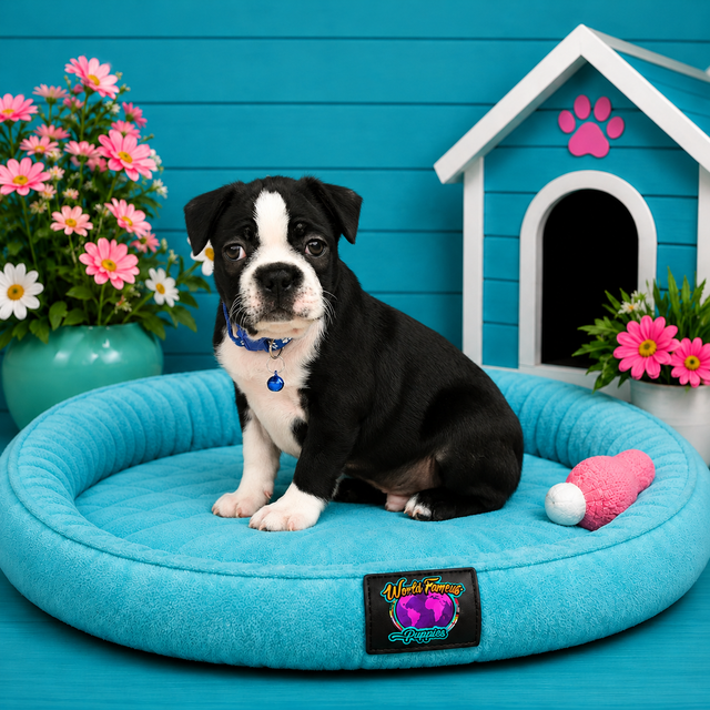 Tyson, Boston Terrier puppy for sale at World Famous Puppies