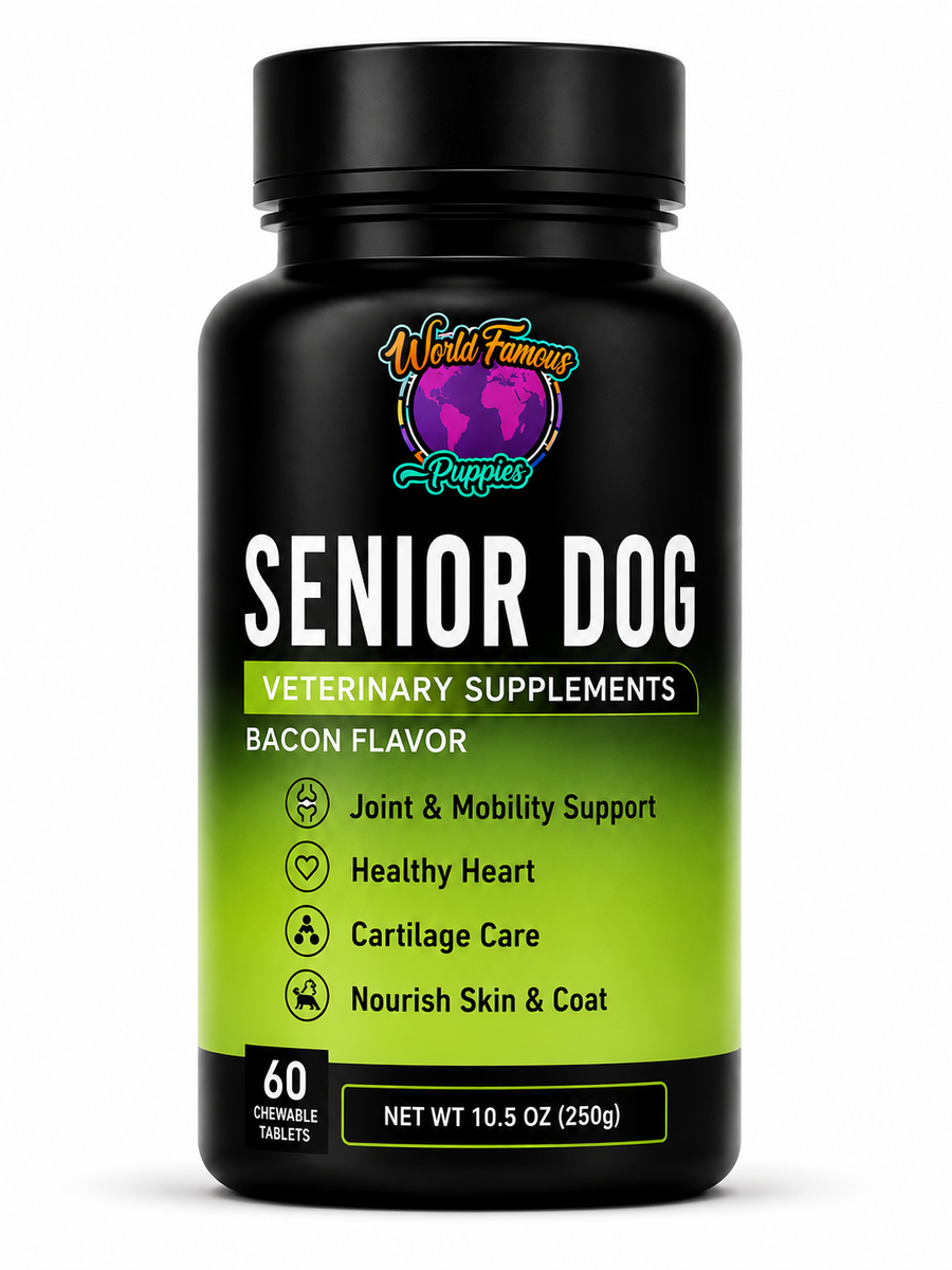 SeniorLife | Multivitamínico completo 20 en 1 y soporte para cadera + articulaciones para perros mayores