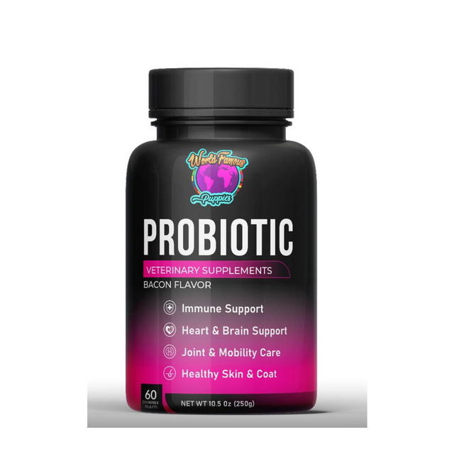 Pastillas probióticas para perros para la salud intestinal y digestiva