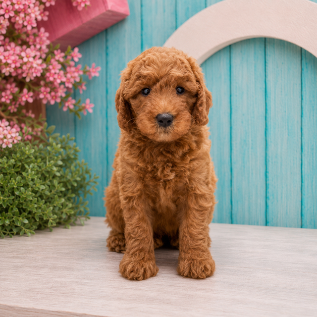 Oscar, Mini Goldendoodle puppy for sale at World Famous Puppies