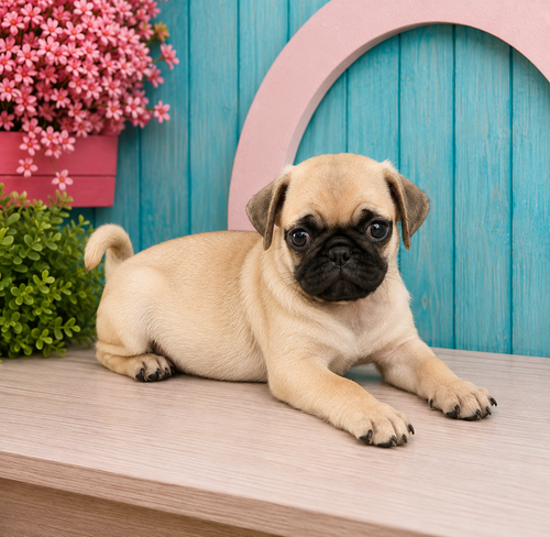 Evans, Pug puppy for sale at World Famous Puppies